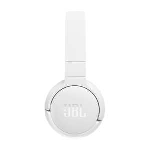 JBL Tune 670NC - White - Adaptive Noise Cancelling Wireless On-Ear Headphones - Left